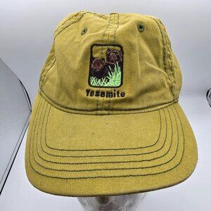 Ouray Yosemite Adults Adjustable Olive Green Cotton Embroidered Cap Casual